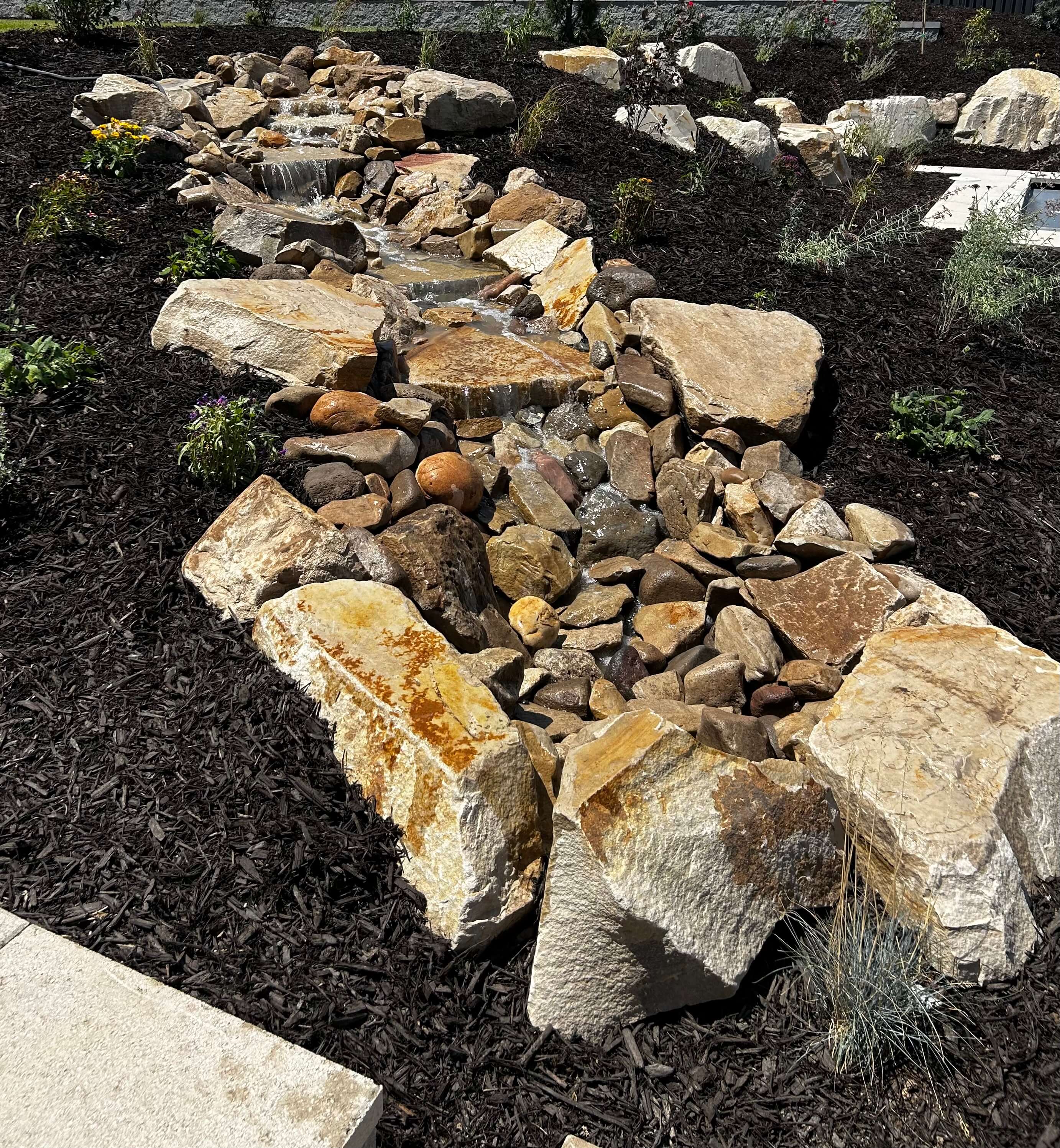 Beautiful landscape transformation with professional design and installation